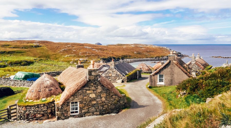 Garenin blackhouse village, Isle of Lewis, Scotland