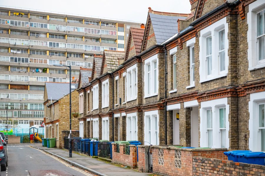 Mixed housing in south-east London