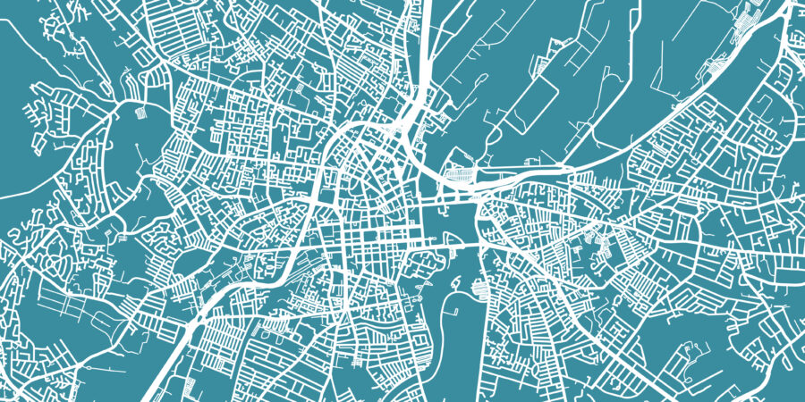 Detailed,Vector,Map,Of,Belfast,,Scale,1:30,000,,Northern,Ireland