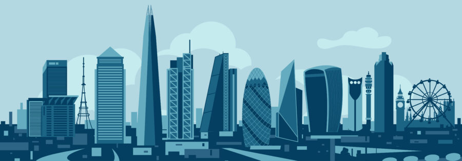 Illustration of London City Skyline